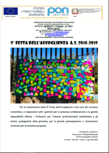 ringraziamenti festa accoglienza